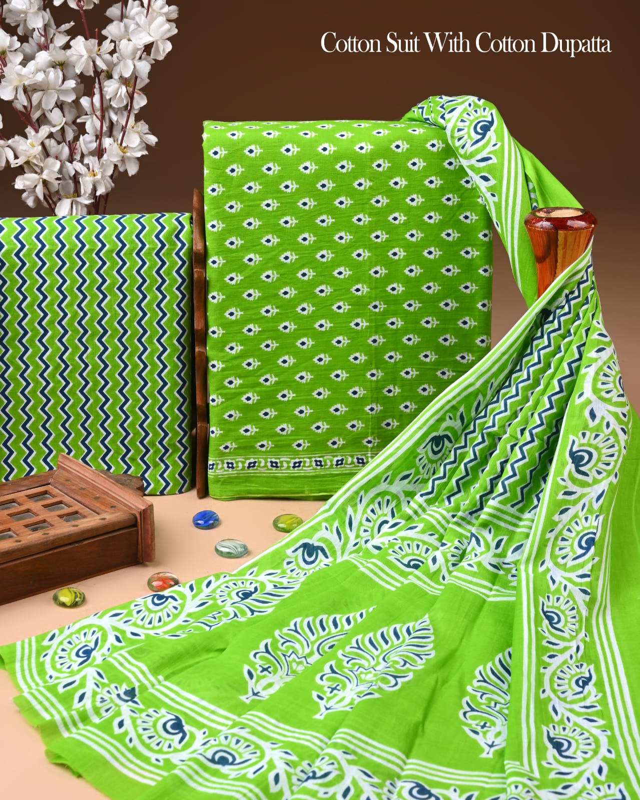 Exclusive Cotton Suit with Cotton Dupatta (BCTCOTCT42)