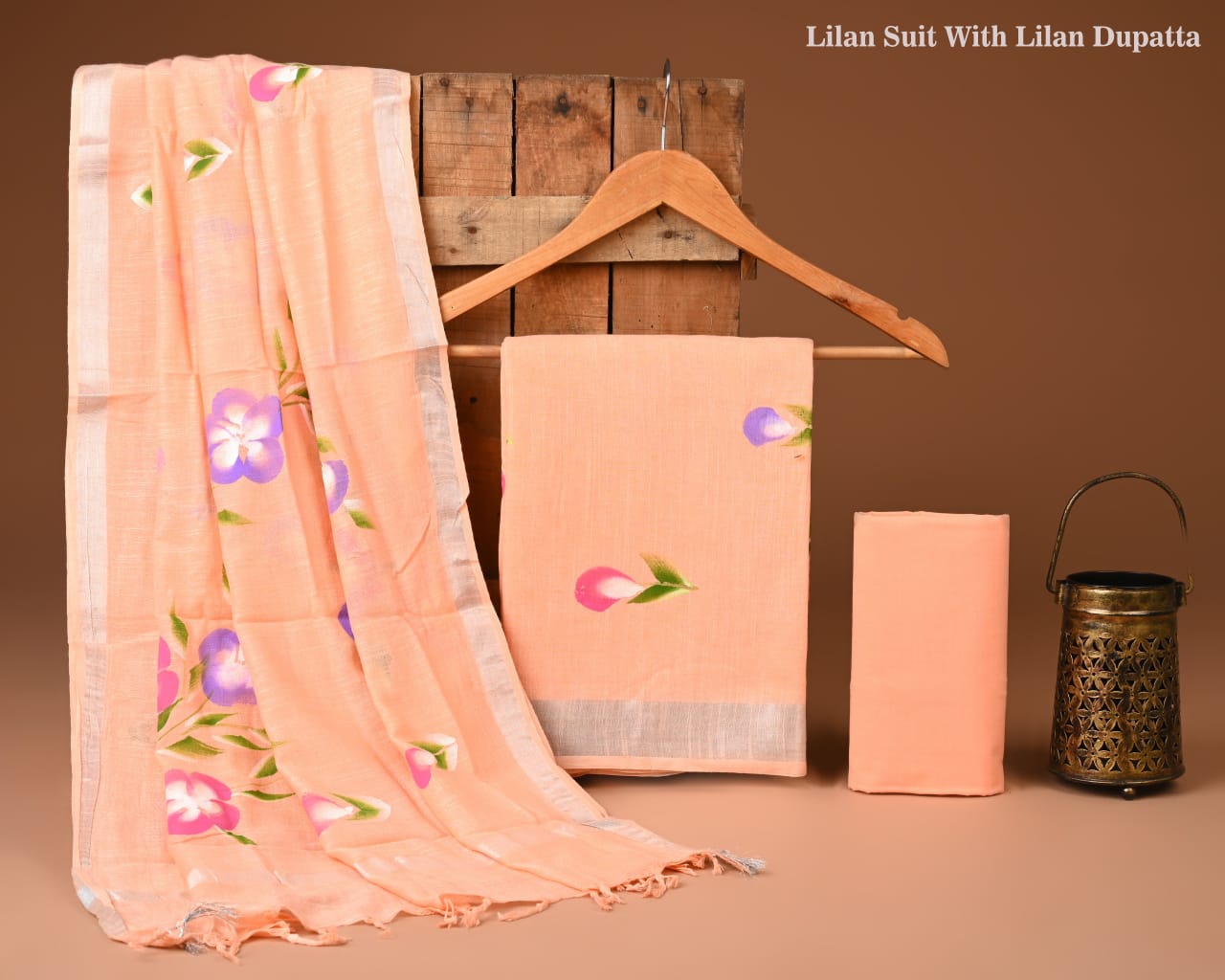 Traditional Bagru Hand Block Printed Linen Cotton Suits (BCTLSBC21)