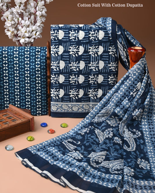Exclusive Cotton Suit with Cotton Dupatta (BCTCOTCT100)