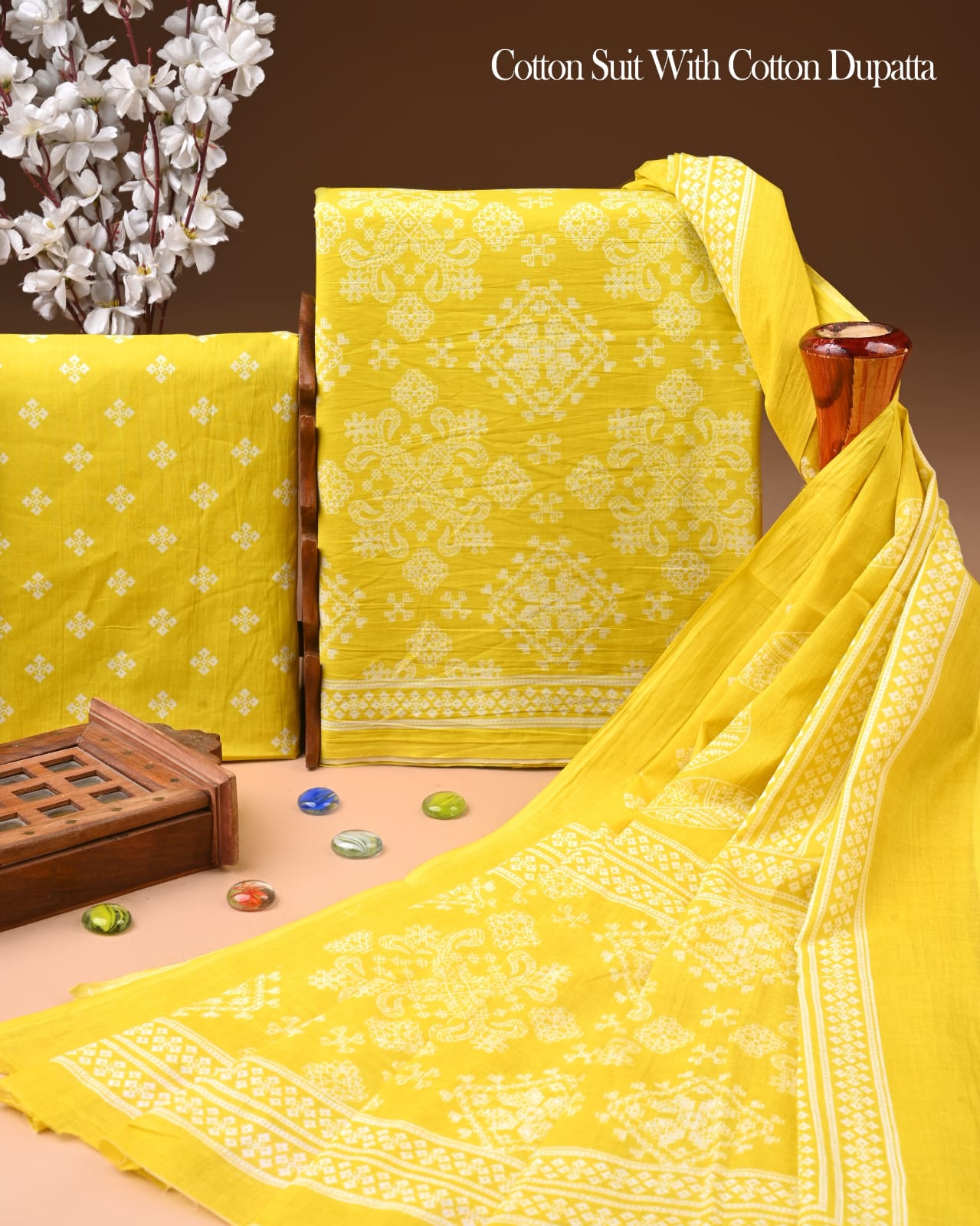 Premium Cotton Suit with Cotton Dupatta (BCTCOTCT04)