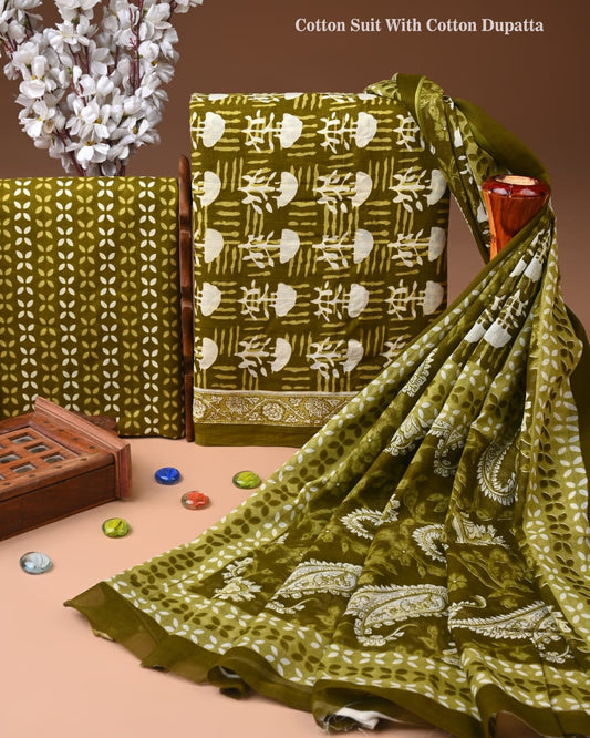Exclusive Cotton Suit with Cotton Dupatta (BCTCOTCT103)