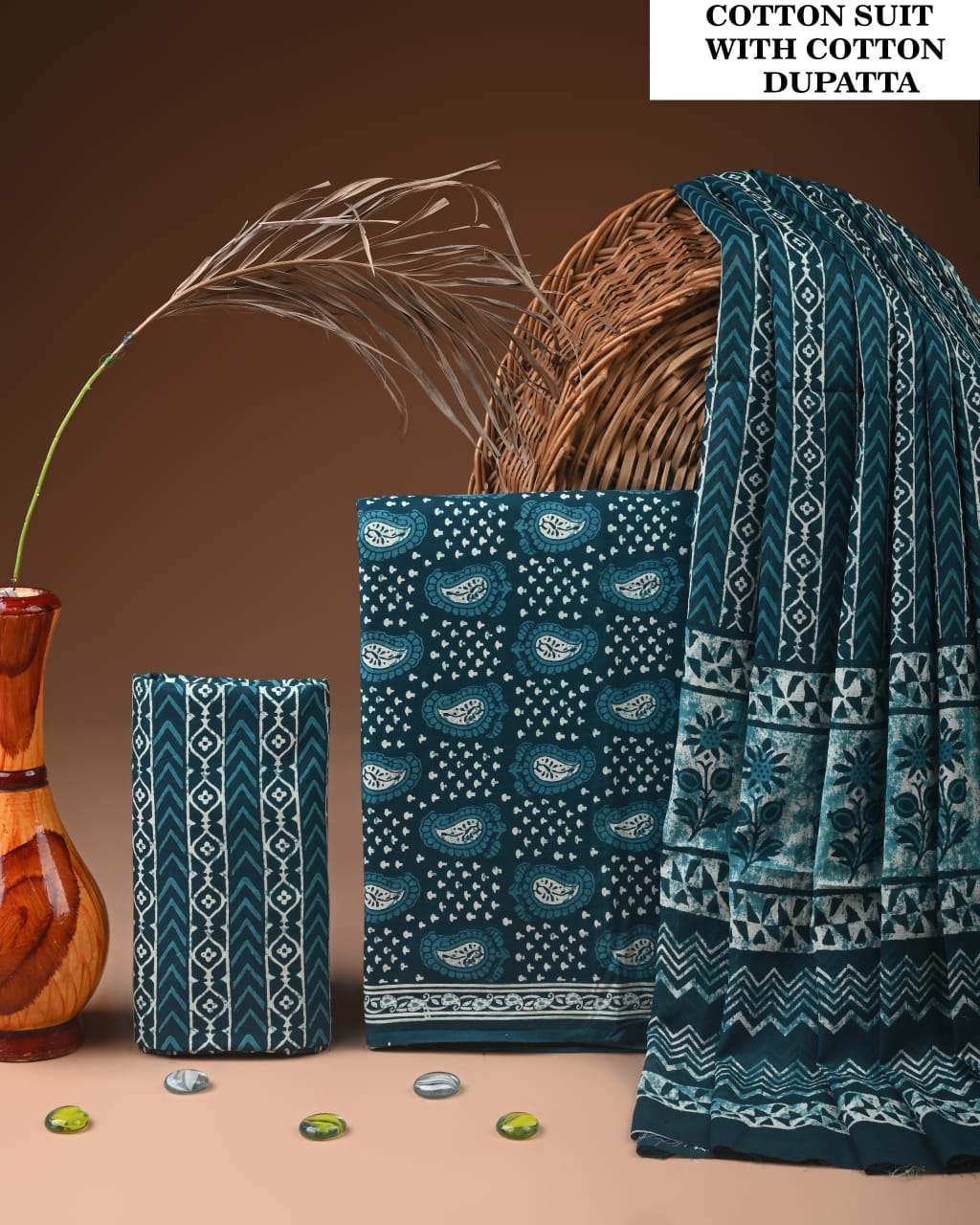 Premium Cotton Suit with Cotton Dupatta (BCTCOTCT13)