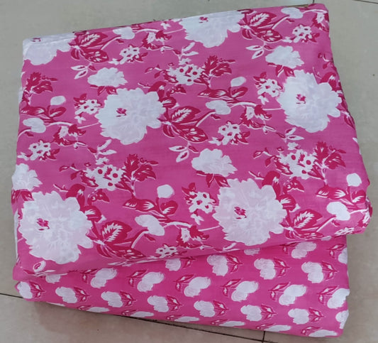 Premium Hand Block Printed Cotton Suit Top And Bottom Set (BCTTB10)