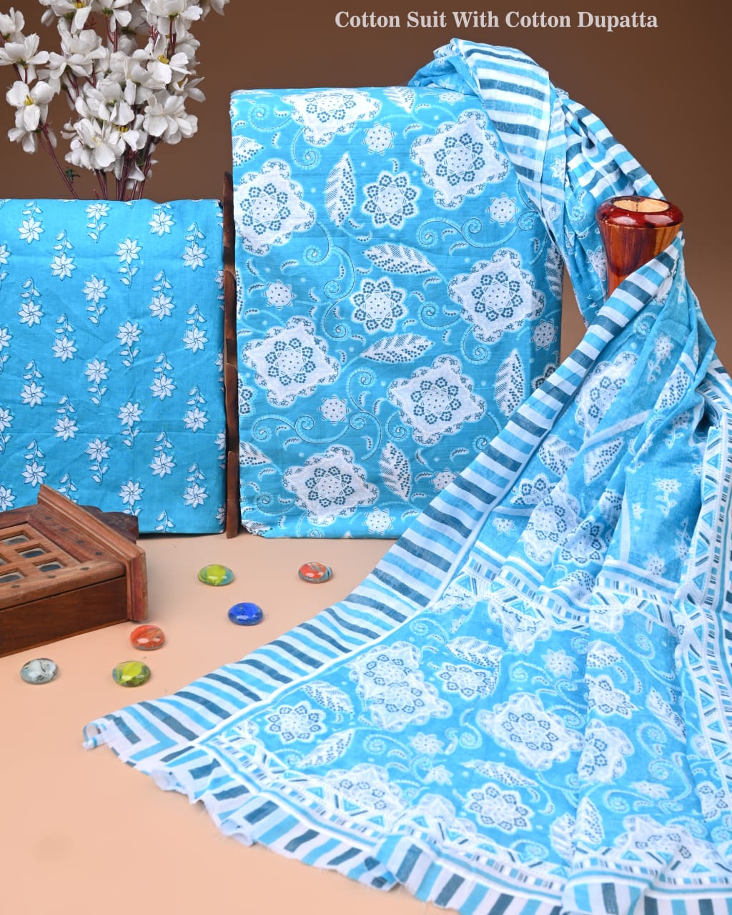 Premium Cotton Suit with Cotton Dupatta (BCTCOTCT91)