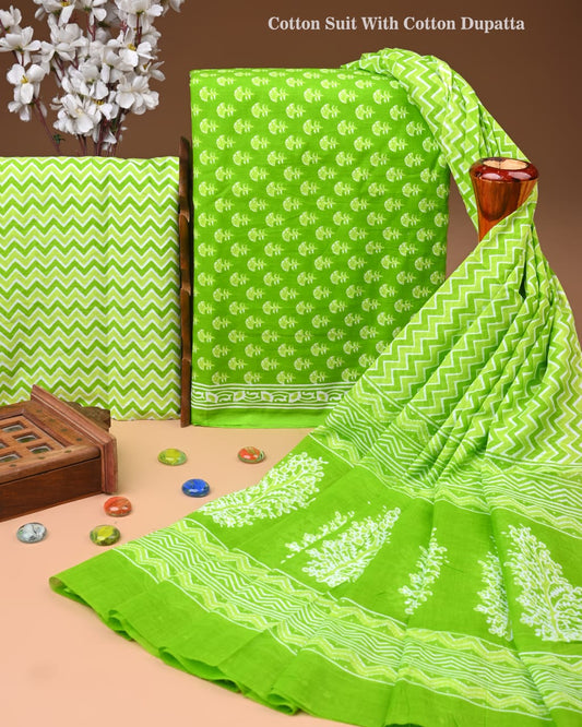 Premium Cotton Suit with Cotton Dupatta (BCTCOTCT86)