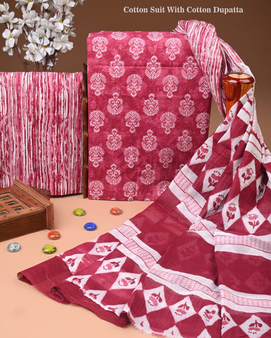 Premium Cotton Suit with Cotton Dupatta (BCTCOTCT83)