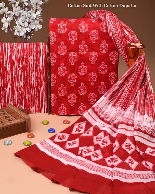 Premium Cotton Suit with Cotton Dupatta (BCTCOTCT81)