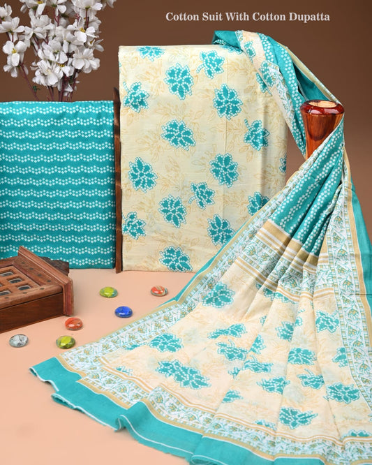 Premium Cotton Suit with Cotton Dupatta (BCTCOTCT78)