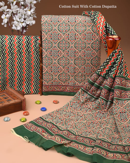 Premium Cotton Suit with Cotton Dupatta (BCTCOTCT75)