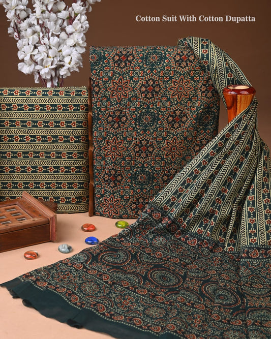 Exclusive Cotton Suit with Cotton Dupatta (BCTCOTCT54)
