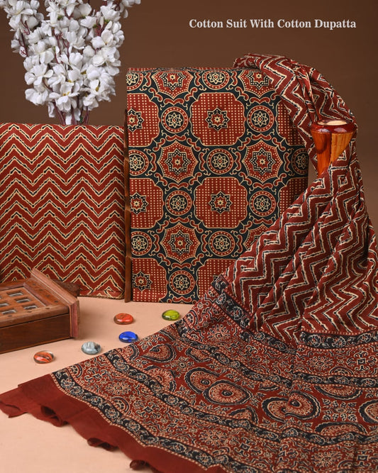 Exclusive Cotton Suit with Cotton Dupatta (BCTCOTCT52)