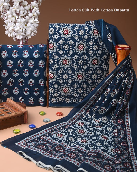 Exclusive Cotton Suit with Cotton Dupatta (BCTCOTCT43)
