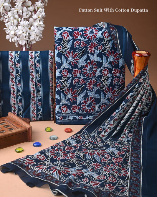 Exclusive Cotton Suit with Cotton Dupatta (BCTCOTCT37)