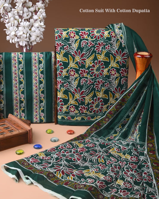Exclusive Cotton Suit with Cotton Dupatta (BCTCOTCT35)