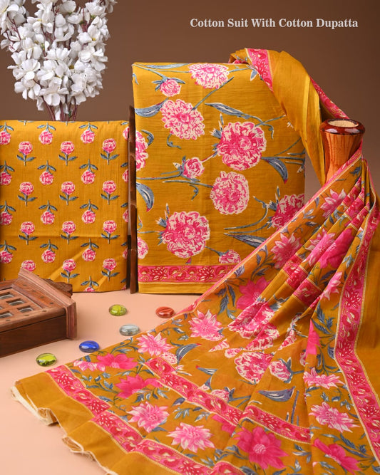 Exclusive Cotton Suit with Cotton Dupatta (BCTCOTCT31)