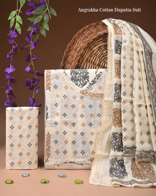 Premium Cotton Suit Gota Patti Work with Cotton Dupatta (BCTCOTCG04)