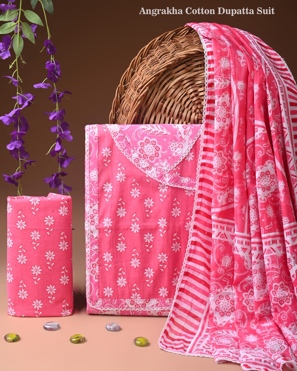 Premium Cotton Suit Gota Patti Work with Cotton Dupatta (BCTCOTCG50)