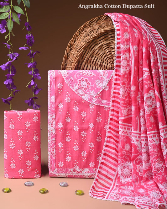 Premium Cotton Suit Gota Patti Work with Cotton Dupatta (BCTCOTCG50)