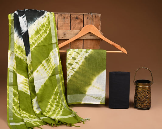 Traditional Bagru Hand Block Printed Linen Cotton Suits (BCTLSBC26)