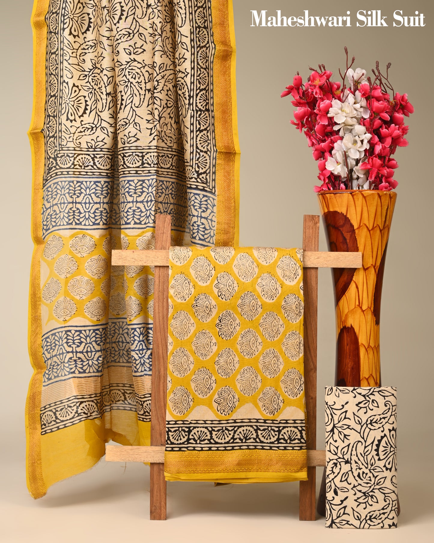 Pure Maheshwari Silk Suit (BCTMSLKSD11)