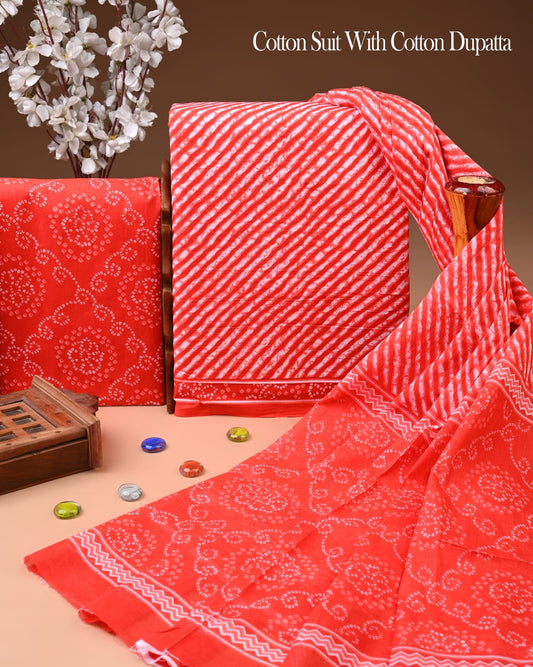 Exclusive Cotton Suit with Cotton Dupatta (BCTCOTCT27)