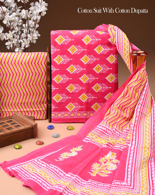 Exclusive Cotton Suit with Cotton Dupatta (BCTCOTCT35)
