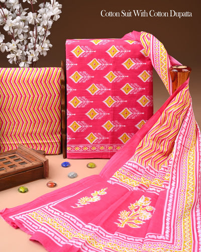 Exclusive Cotton Suit with Cotton Dupatta (BCTCOTCT35)