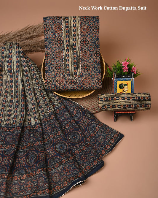 Premium Cotton Suit Gota Patti Work with Cotton Dupatta (BCTCOTCG56)