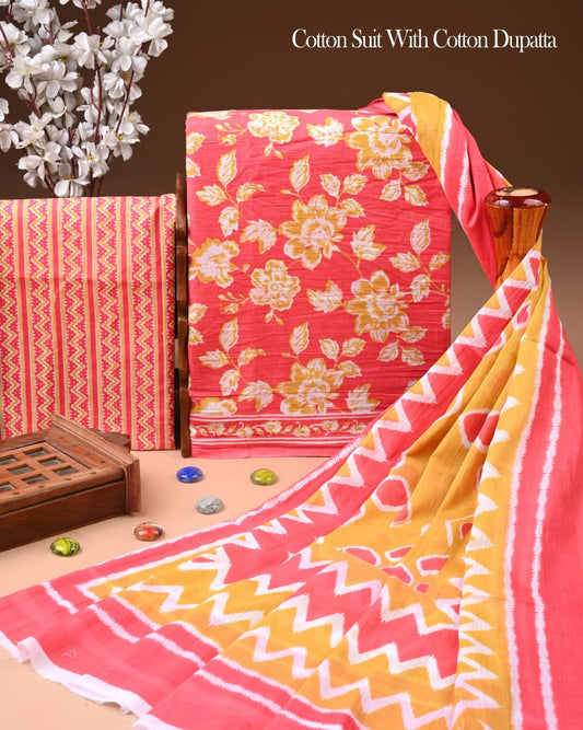 Exclusive Cotton Suit with Cotton Dupatta (BCTCOTCT38)