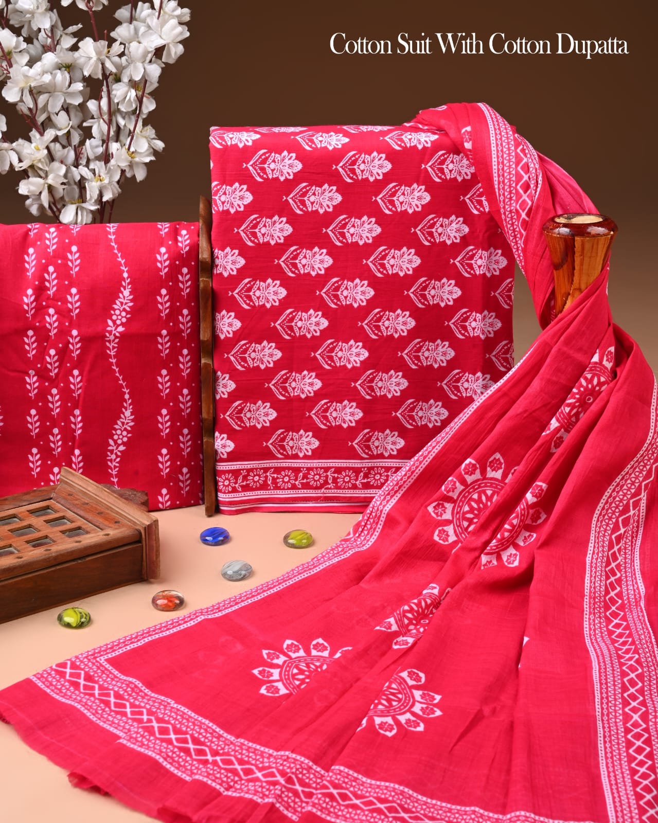 Exclusive Cotton Suit with Cotton Dupatta (BCTCOTCT39)