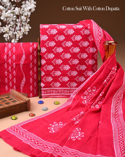 Exclusive Cotton Suit with Cotton Dupatta (BCTCOTCT39)