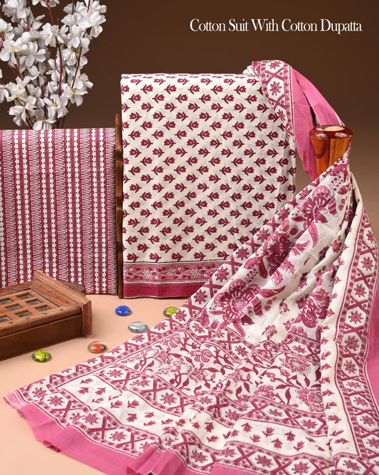 Exclusive Cotton Suit with Cotton Dupatta (BCTCOTCT44)