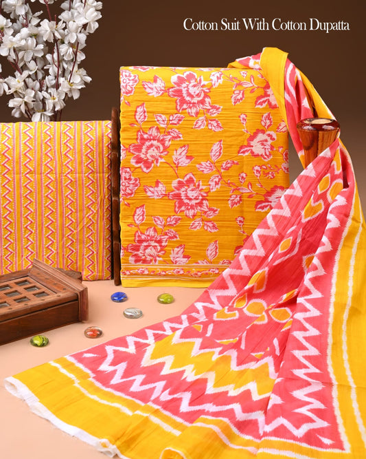 Exclusive Cotton Suit with Cotton Dupatta (BCTCOTCT45)