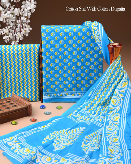 Exclusive Cotton Suit with Cotton Dupatta (BCTCOTCT101)