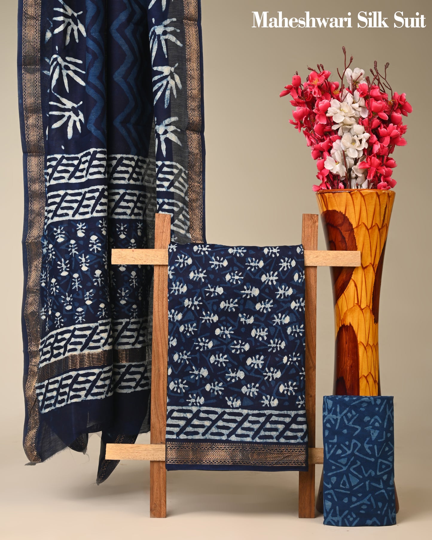 Pure Maheshwari Silk Suit (BCTMSLKSD02)