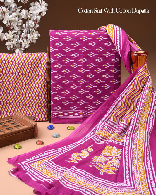 Exclusive Cotton Suit with Cotton Dupatta (BCTCOTCT47)