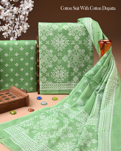 Exclusive Cotton Suit with Cotton Dupatta (BCTCOTCT56)