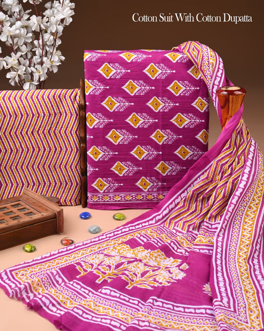 Exclusive Cotton Suit with Cotton Dupatta (BCTCOTCT57)