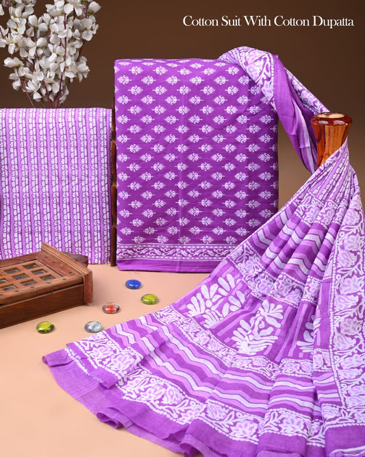 Exclusive Cotton Suit with Cotton Dupatta (BCTCOTCT62)