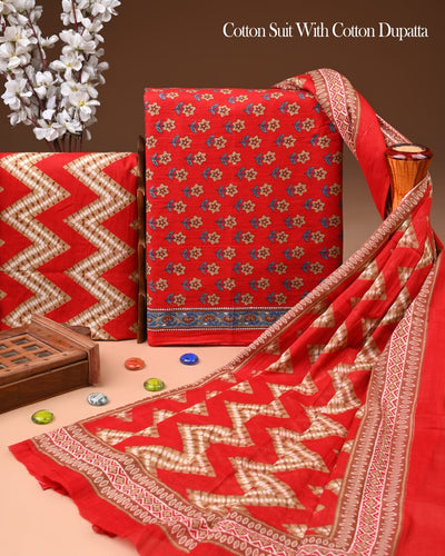 Exclusive Cotton Suit with Cotton Dupatta (BCTCOTCT103)