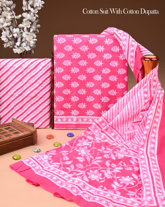 Exclusive Cotton Suit with Cotton Dupatta (BCTCOTCT66)