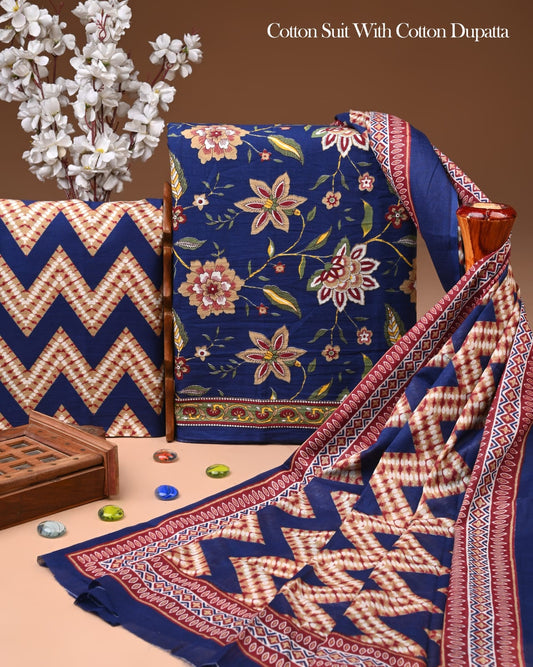 Exclusive Cotton Suit with Cotton Dupatta (BCTCOTCT67)