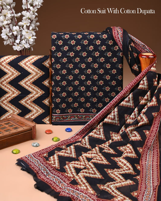 Exclusive Cotton Suit with Cotton Dupatta (BCTCOTCT68)