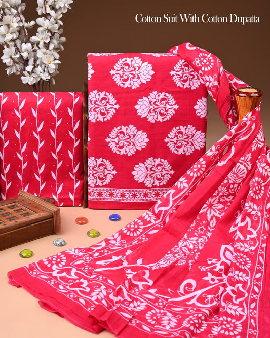 Exclusive Cotton Suit with Cotton Dupatta (BCTCOTCT104)