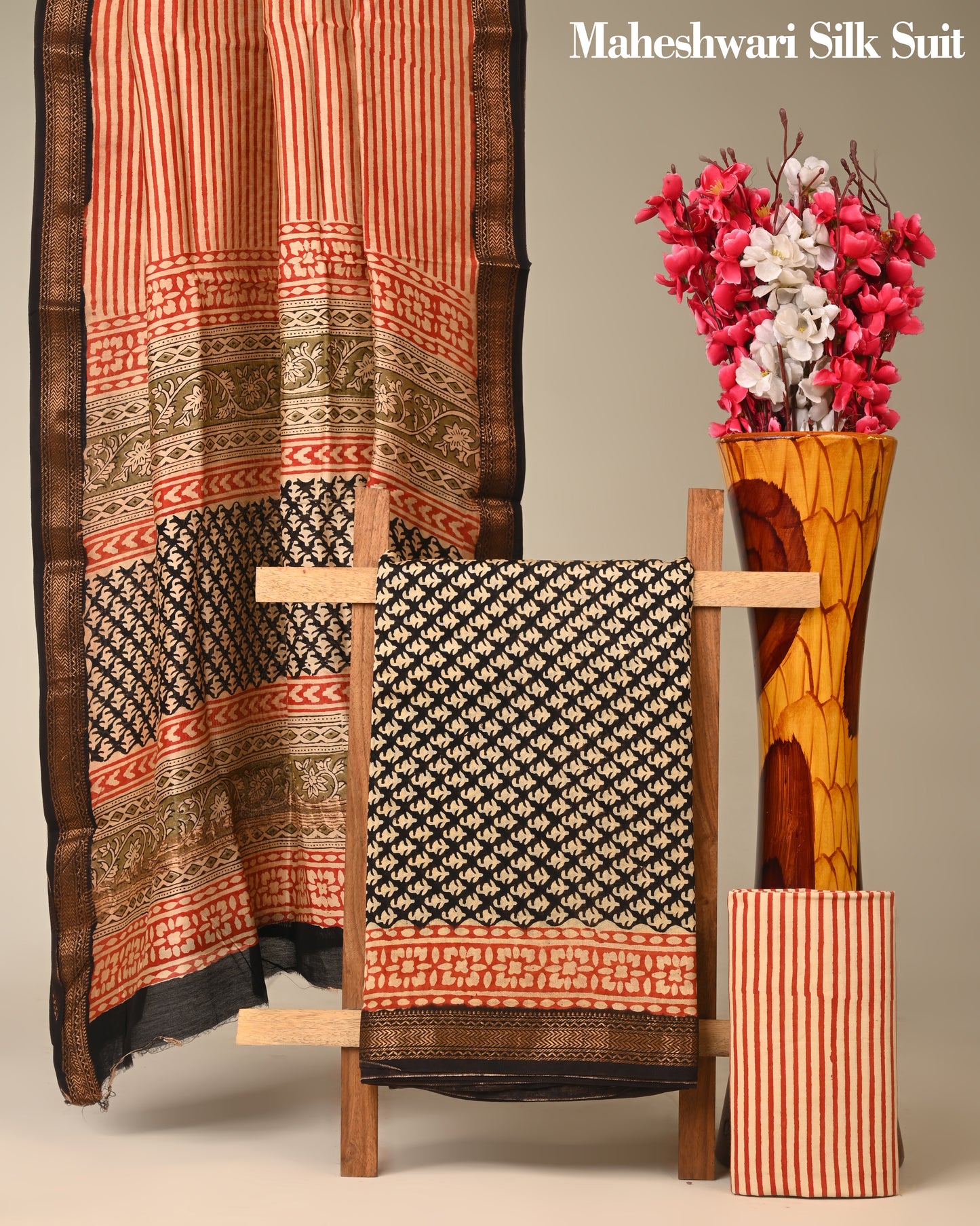 Pure Maheshwari Silk Suit (BCTMSLKSD05)