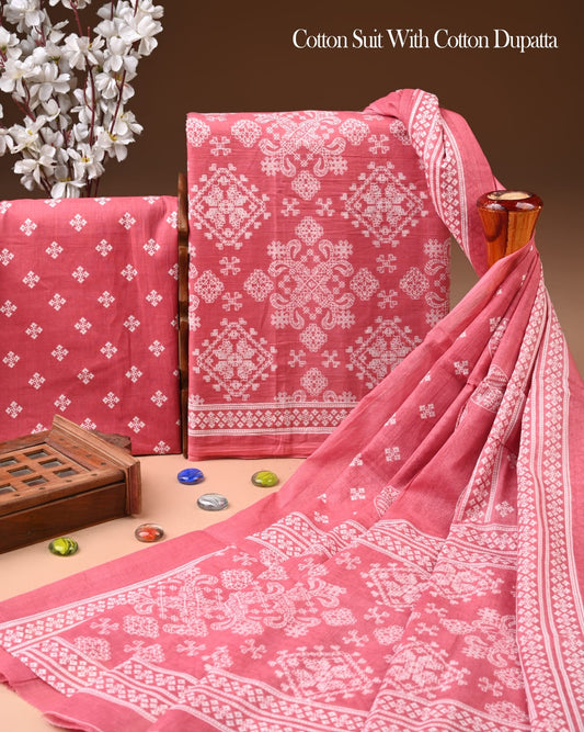 Exclusive Cotton Suit with Cotton Dupatta (BCTCOTCT98)