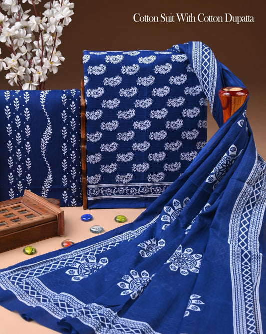 Exclusive Cotton Suit with Cotton Dupatta (BCTCOTCT99)