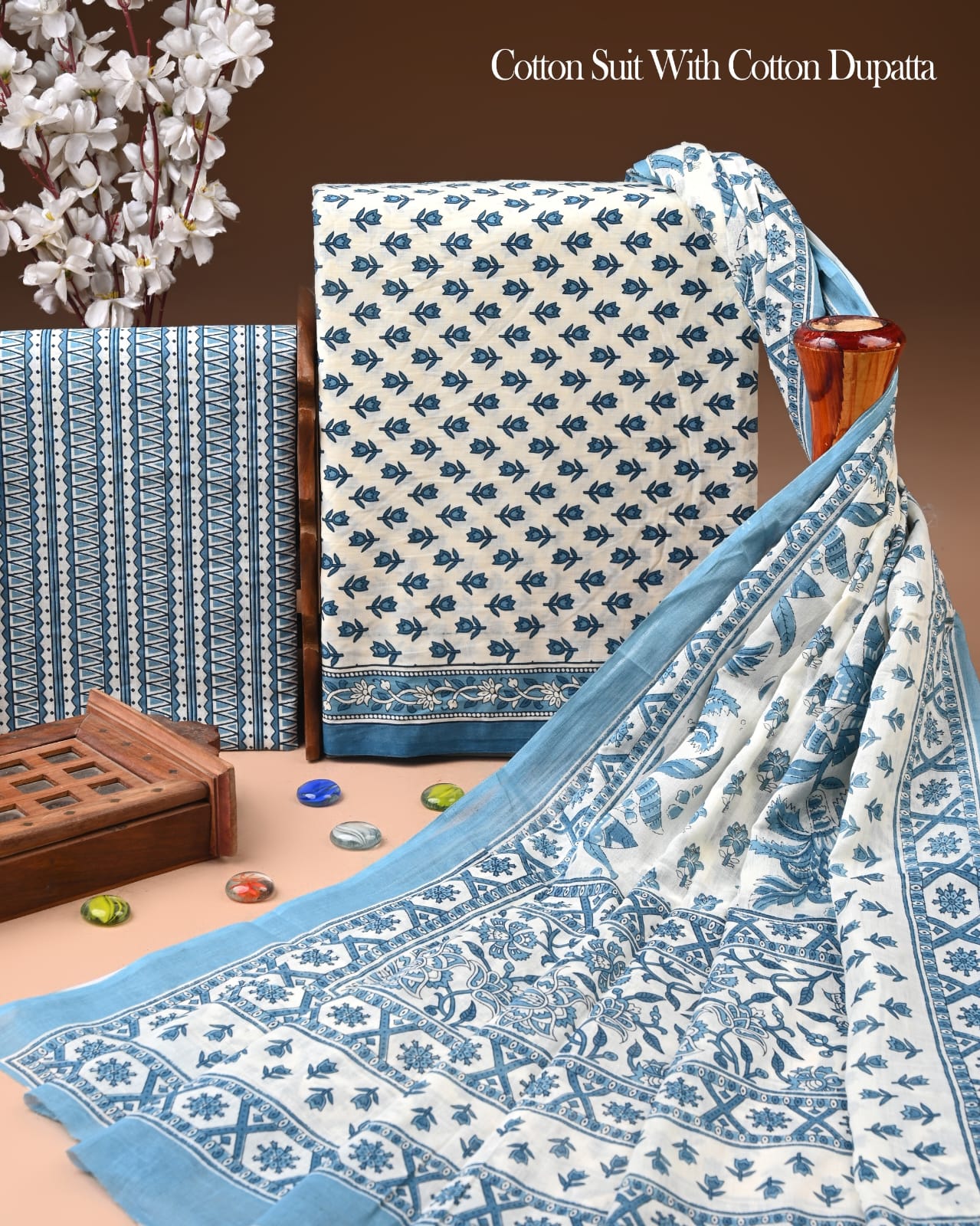 Premium Cotton Suit with Cotton Dupatta (BCTCOTCT03)