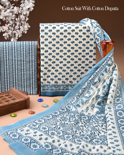 Premium Cotton Suit with Cotton Dupatta (BCTCOTCT03)