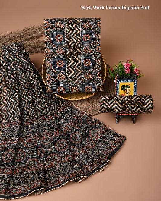 Premium Cotton Suit Gota Patti Work with Cotton Dupatta (BCTCOTCG61)